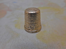 Load image into Gallery viewer, A small English silver thimble by Charles Horner. Chester 1924.