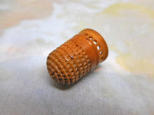Load image into Gallery viewer, A thimble carved from a corozo palm tree nut. c1850