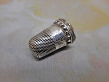 Load image into Gallery viewer, SOLD………..A decorative unmarked silver thimble. c1860-1870