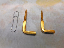 Load image into Gallery viewer, A pair of gilt steel pegs from a Georgian gentleman's dressing box. c1800-1820