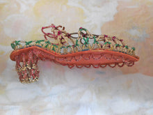 Load image into Gallery viewer, A novelty bead work shoe. 19th century.