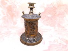 Load image into Gallery viewer, A pressed gilt metal vest / go to bed. Late Victorian c 1890