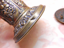 Load image into Gallery viewer, A pressed gilt metal vesta / go to bed. Late Victorian c 1890