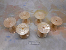 Load image into Gallery viewer, A set of 6 Georgian cotton reels / spools. c1830