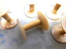 Load image into Gallery viewer, A set of 6 Georgian cotton reels / spools. c1830