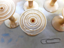 Load image into Gallery viewer, A set of 6 Georgian cotton reels / spools. c1830