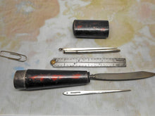 Load image into Gallery viewer, A late 18th century japanned metal etui.