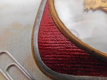 Load image into Gallery viewer, A Georgian red leather purse with glazed insert. c1800