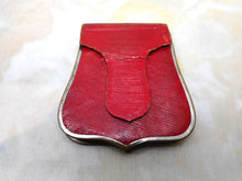 Load image into Gallery viewer, A Georgian red leather purse with glazed insert. c1800