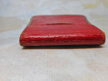 Load image into Gallery viewer, A Georgian red leather purse with glazed insert. c1800