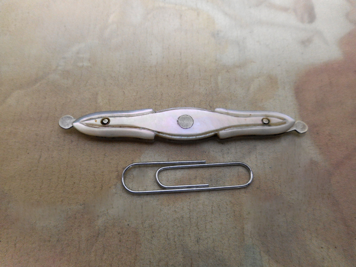 A folding mother of pearl toothpick. c18001830 Curio Antiques