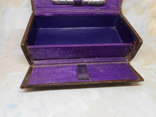 Load image into Gallery viewer, A small leather etui with steel sewing tools. c 1880