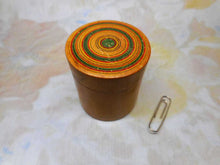 Load image into Gallery viewer, A Georgian white wood pot with painted decoration. c 1800