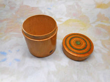 Load image into Gallery viewer, SOLD……A Georgian white wood pot with painted decoration. c 1800