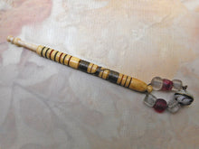 Charger l'image dans la galerie, A brass wired bone lace bobbin. 19th century.