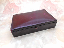Load image into Gallery viewer, A Regency maroon leather sewing set / etui. English c1835.