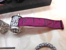 Load image into Gallery viewer, A Regency maroon leather sewing set / etui. English c1835.