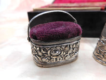 Load image into Gallery viewer, A Regency maroon leather sewing set / etui. English c1835.