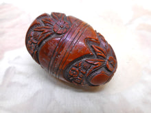 Charger l'image dans la galerie, A good quality carved coquilla nut egg pomander. c 1850