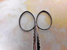 Load image into Gallery viewer, A pair of decorative steel sewing scissors. 19thc.