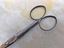 Load image into Gallery viewer, A pair of decorative steel sewing scissors. 19thc.