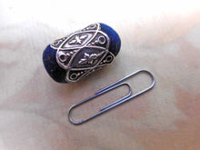 Load image into Gallery viewer, A small silver double ended emery cushion from a leather etui. c1860