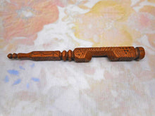 Load image into Gallery viewer, A chip carved knitting stick for a child. 19thc