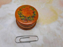 Load image into Gallery viewer, A small Mauchline Ware pot. Christmas theme.