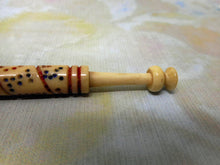 Load image into Gallery viewer, 'Marry me Quick and Love Me Dear'- an inscribed lace bobbin.