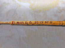 Load image into Gallery viewer, SOLD……'William Bull Hung 1871'- a souvenir lace bobbin after an execution for murder.