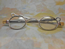 Load image into Gallery viewer, A shagreen spectacle case fitted with silver eye glasses. HM 1812.