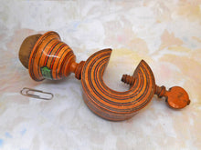 Load image into Gallery viewer, A Painted Tunbridge Ware pin cushion clamp. c1800