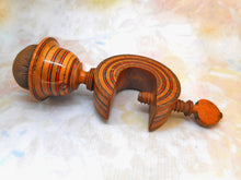 Load image into Gallery viewer, A Painted Tunbridge Ware pin cushion clamp. c1800