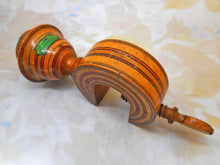Load image into Gallery viewer, A Painted Tunbridge Ware pin cushion clamp. c1800