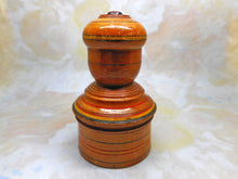 Load image into Gallery viewer, A Painted Tunbridge Ware Pin Cushion / Bead Box. c 1800