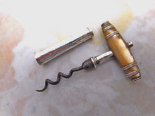 Load image into Gallery viewer, A Georgian silver mounted travelling corkscrew. SP maker. c 1800