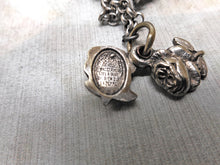 Load image into Gallery viewer, A child's vintage silver charm bracelet. French. 20th century.