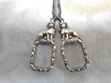Load image into Gallery viewer, A pair of silver 'dog' handled scissors. c 1840