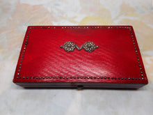 Load image into Gallery viewer, SOLD……A Palais Royal red leather etui with pearl fittings. French c 1800