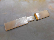 Load image into Gallery viewer, SOLD……A Palais Royal red leather etui with pearl fittings. French c 1800