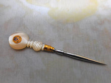 Load image into Gallery viewer, SOLD……A Palais Royal red leather etui with pearl fittings. French c 1800