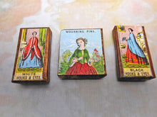 Load image into Gallery viewer, Three card pin boxes. c1860-1870