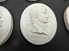 Load image into Gallery viewer, A set of Grand Tour plaster cameos of the first 12 Roman Emperors. c1830