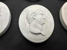 Load image into Gallery viewer, A set of Grand Tour plaster cameos of the first 12 Roman Emperors. c1830