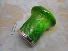 Load image into Gallery viewer, SOLD…….An unusual green glass match holder. HM 1911.