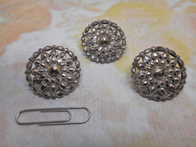 Load image into Gallery viewer, Three matching 18th century cut steel buttons.