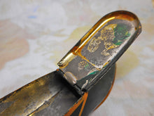 Load image into Gallery viewer, A painted toleware shoe snuff box. Mid Victorian.