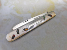 Load image into Gallery viewer, A rare mother of pearl fruit knife with shibayama decoration. HM. 1906