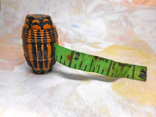 Charger l'image dans la galerie, A rare Tunbridge Ware tape measure-ribbon stamped E. Nye Tunbridge Wells. c1860