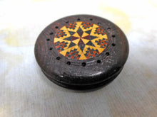 Load image into Gallery viewer, A Tunbridge Ware vinaigrette from a sewing box. c 1840